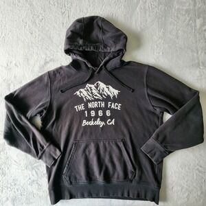 The North Face Hoodie Mens Medium 1966 Berkeley Ca Spellout Logo Black White '16